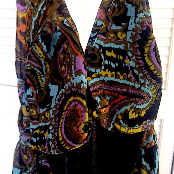 🌹Pretty, Never Worn, MODA International, Lined, Maxi Chiffon Dress, size 14 - Picture 6 of 9